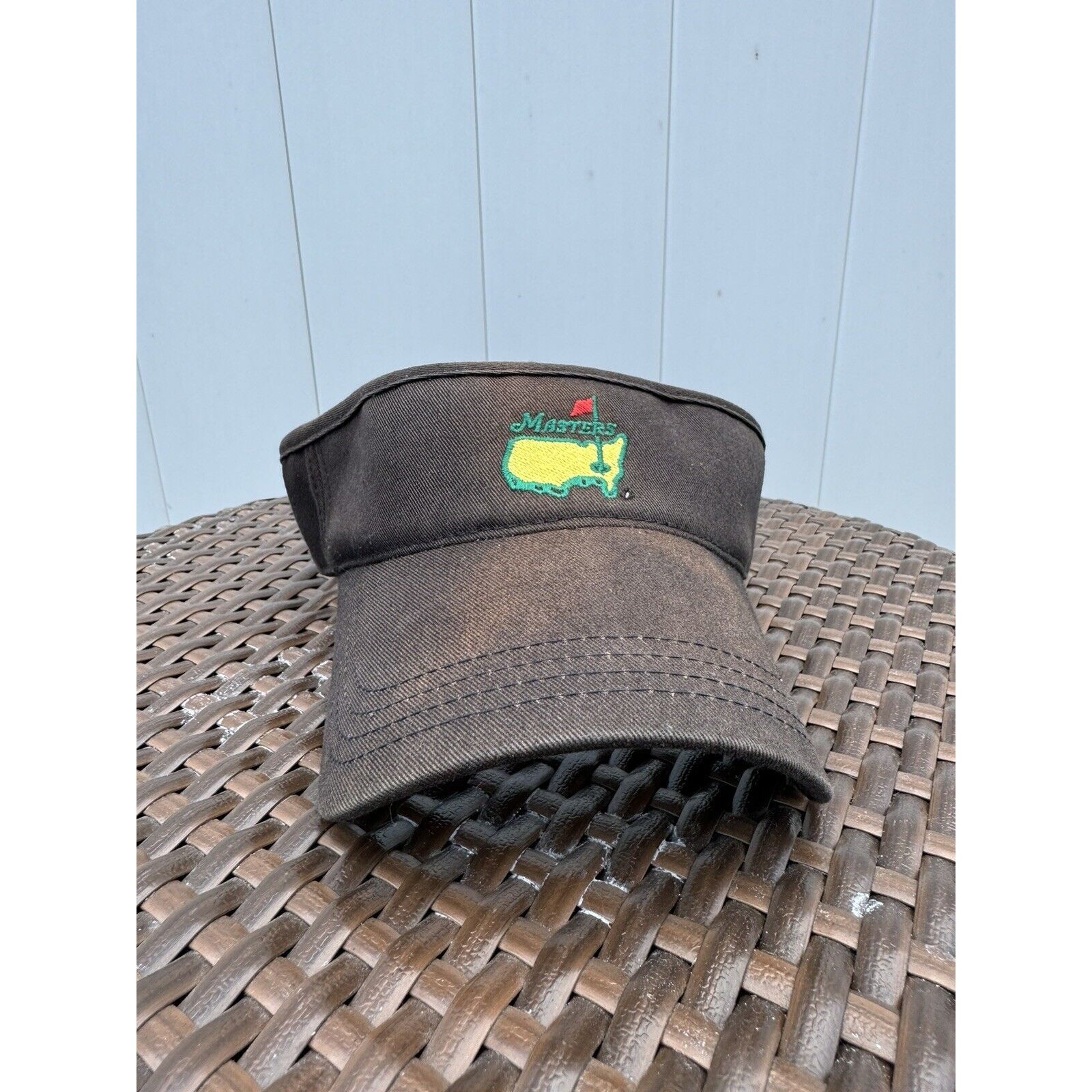 Masters Golf Visor Black Pga Golf Golfing Embroidered American Needle